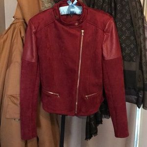 Beautiful Red Fashion Nova Moto jacket size XL